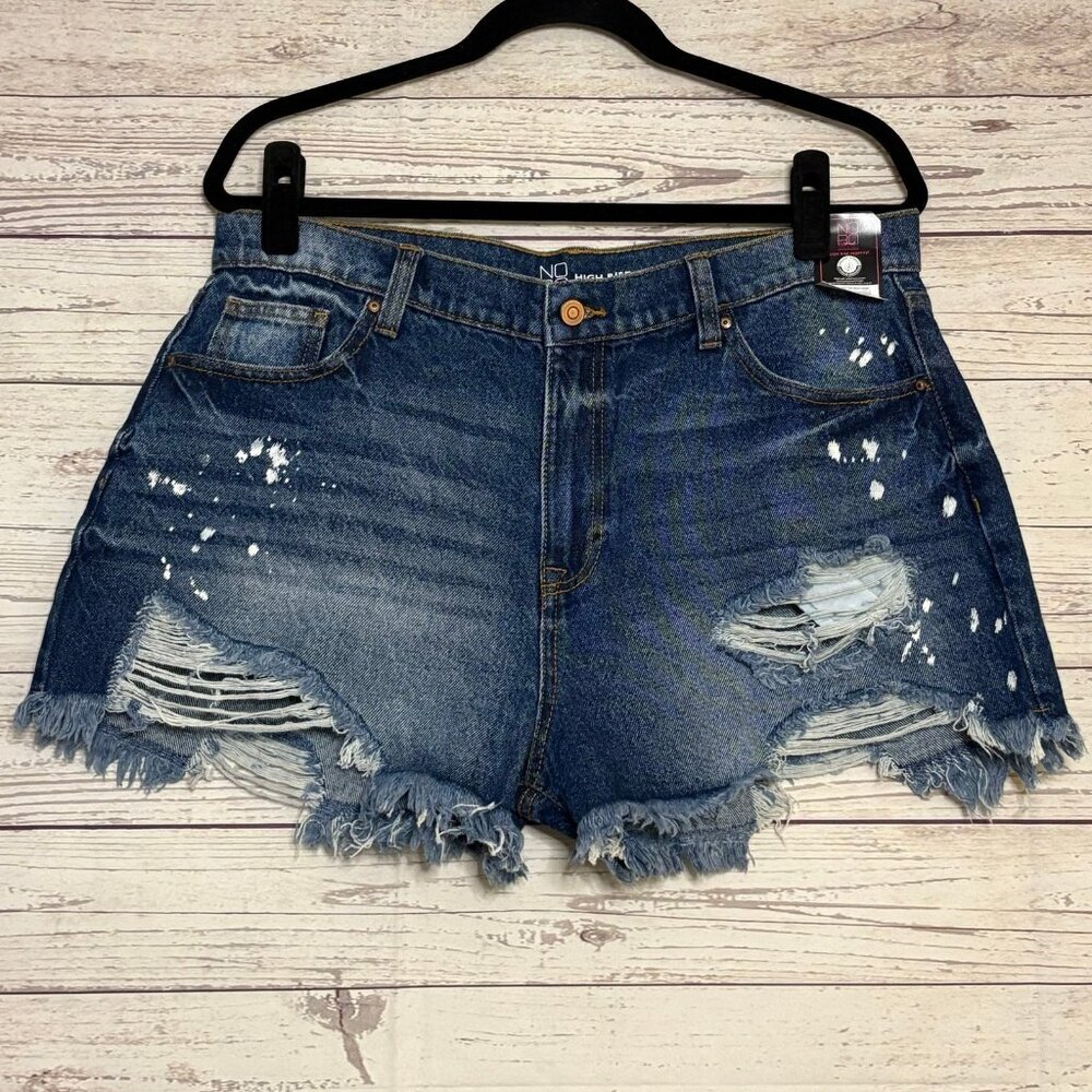 NWT NoBo High Rise Mom Fit Jean Shorts NWT Sz 15